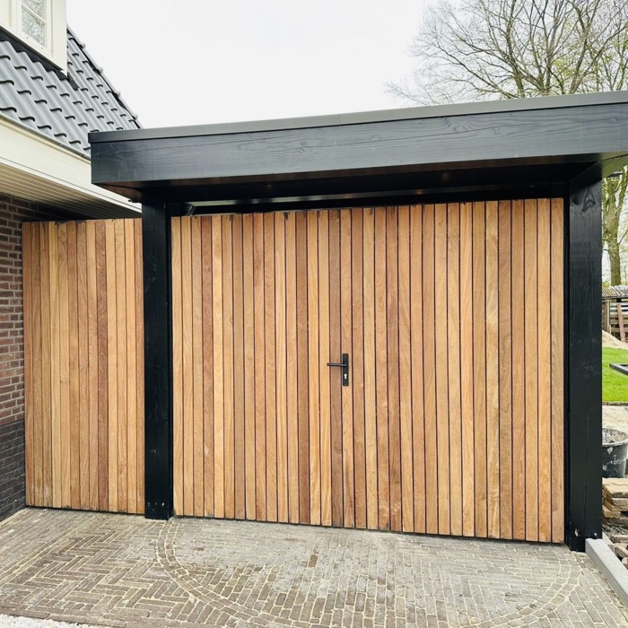 Dubbele IPE Tuinpoort 